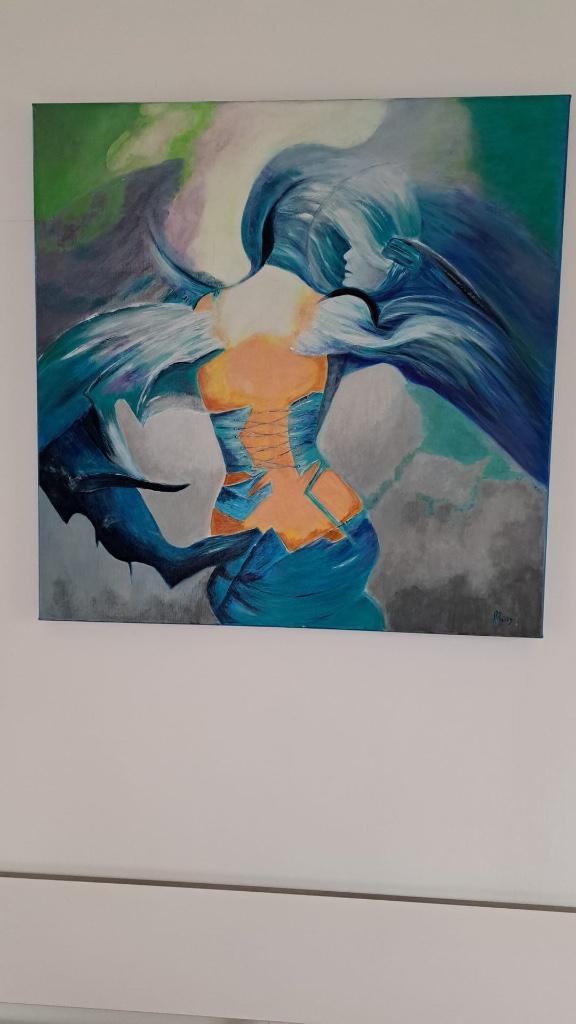 Schilderij modern, Antiek en Kunst, Ophalen