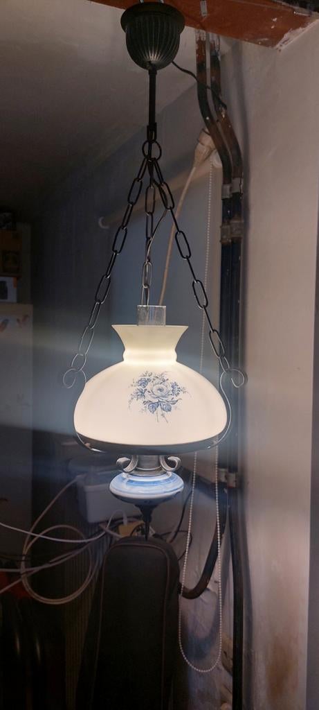 Lampe Massive vintage 70-80, style Delft, Antiquités & Art, Enlèvement