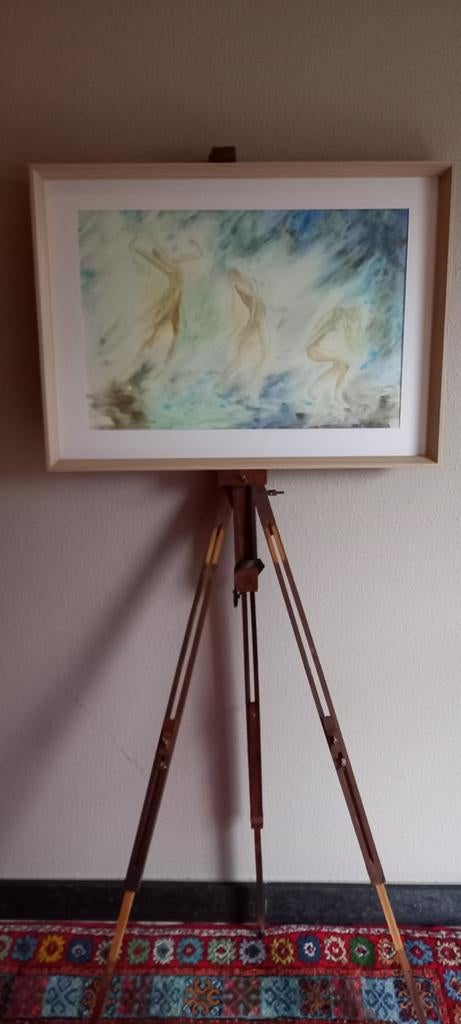 Aquarelle semi-abstracte originale, Enlèvement ou Envoi