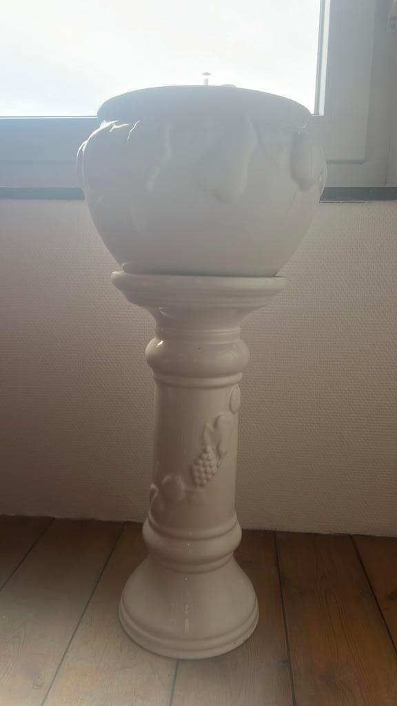 Porseleinen plantenpot, Ophalen, Gebruikt, 40 cm of meer, Rond