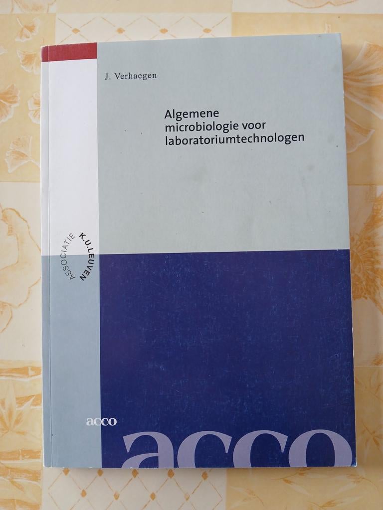 Microbiologie générale pour les technologues de laboratoire, Livres, Enlèvement ou Envoi, Comme neuf, J. Verhaegen