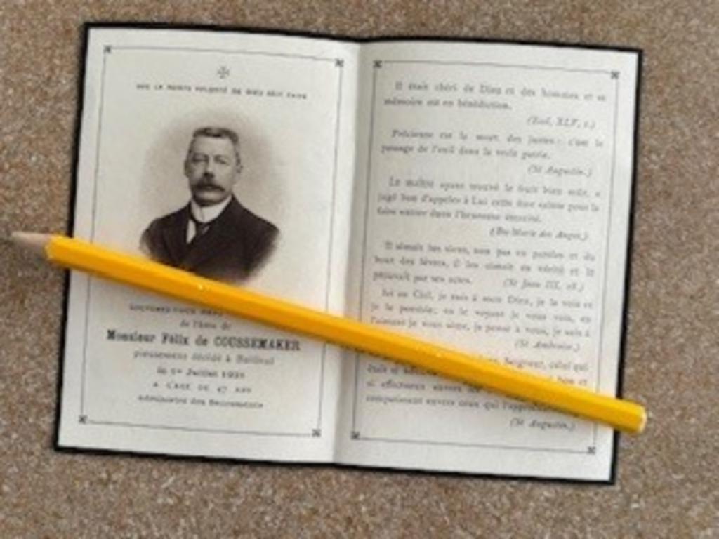 ADEL BAILLEUL/BELLE FRANCE Félix de Coussemaker 1874, Enlèvement ou Envoi, Image pieuse
