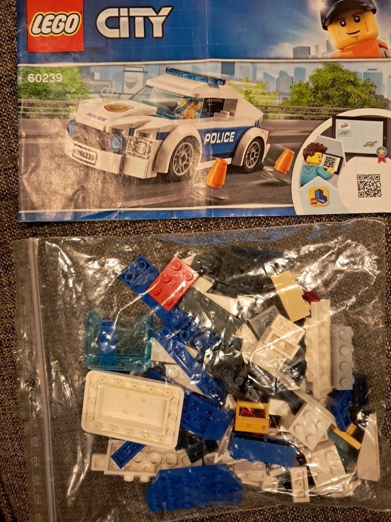 Lego 60239 Police patrouille wagen, Ophalen, Complete set, Lego