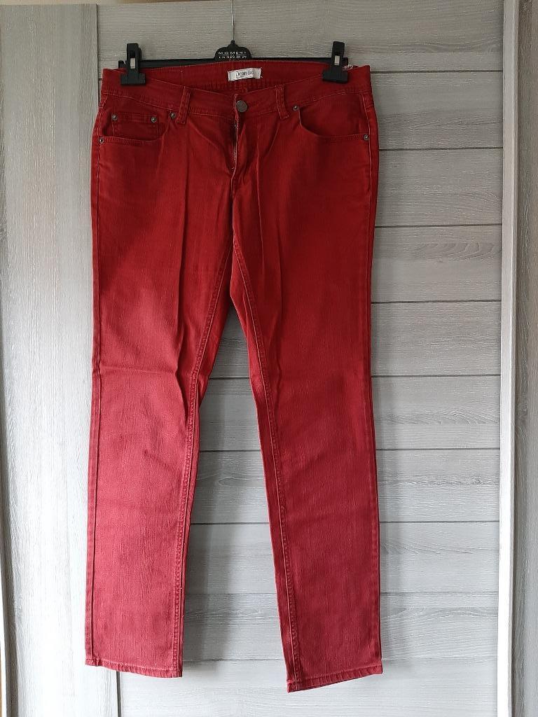 Bordeaux jeansbroek maat 42, Maat 42/44 (L), Ophalen of Verzenden, Pimkie, Lang