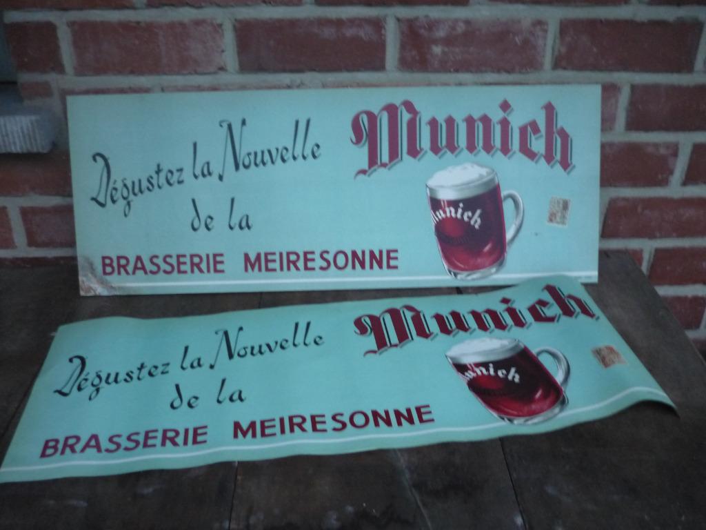 Billboard + reclameposter - Brouwerij Meiresonne - 1952, Verzamelen, Merken en Reclamevoorwerpen, Verzenden