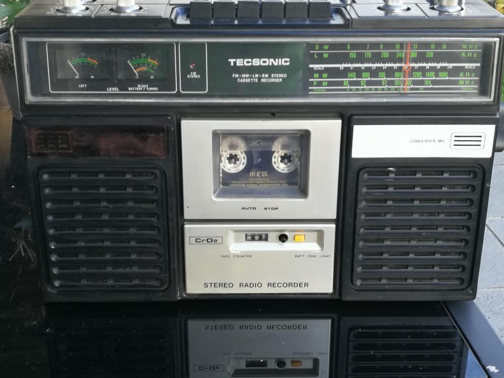 Radio/Cassette Tecsonic TCR-6500S, Ophalen of Verzenden, Gebruikt, Radio