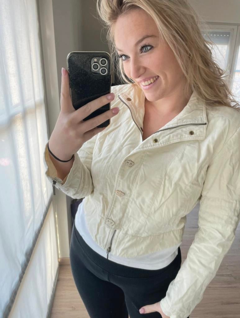 Vest maat L, Kleding | Dames, Jassen | Zomer, Zo goed als nieuw, Maat 42/44 (L), Wit, Ophalen of Verzenden