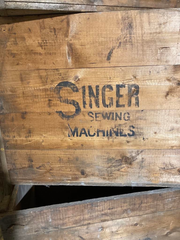 Houten koffer Singer naaimachines, Enlèvement, Utilisé, X, X