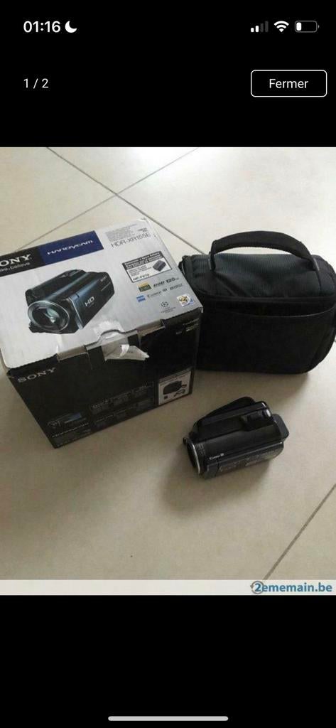 Caméscope numérique HD caméra Sony HDR-XR155E, Audio, Tv en Foto, Videocamera's Digitaal