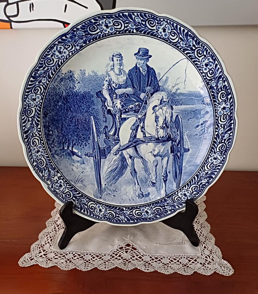 Assiette bleue de Delft vintage par Royal Sphinx Maastricht, Antiquités & Art, Enlèvement