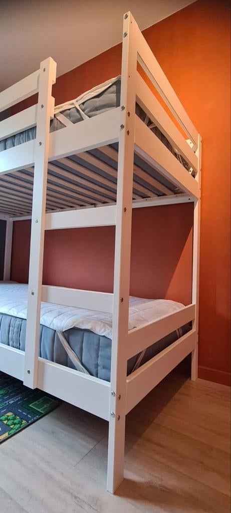 Lit superposé 90x200 cm à l'état neuf, Enlèvement