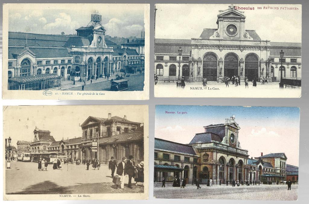 16 CARTES POSTALES DIFFER. SUR LA GARE DE NAMUR, Enlèvement, Affranchie, Namur