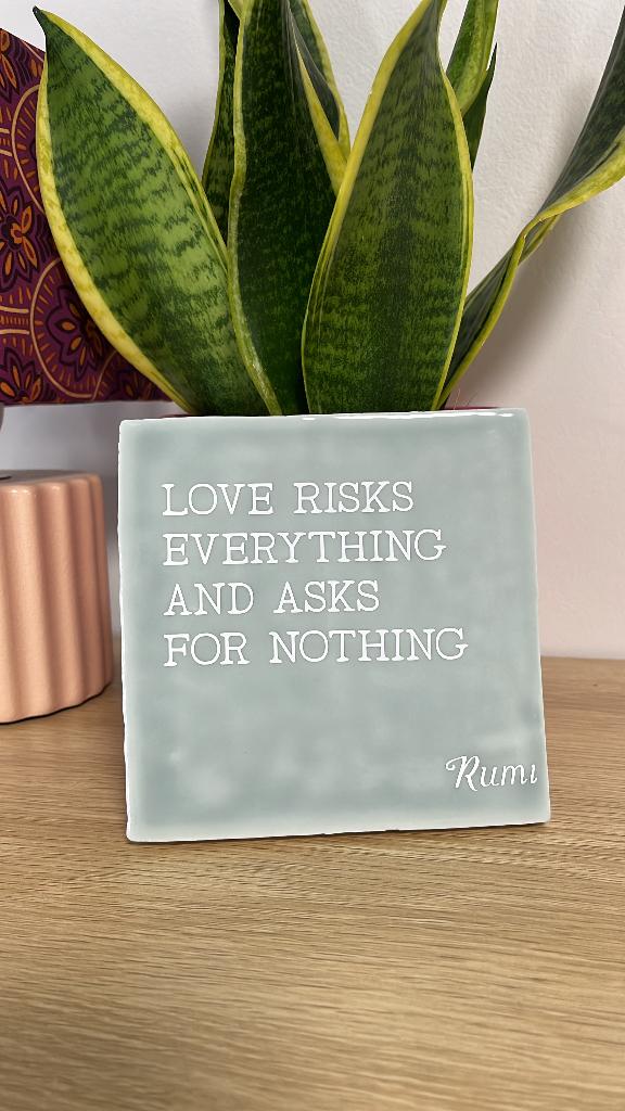 Tegel met tekst, Ophalen of Verzenden, Nieuw