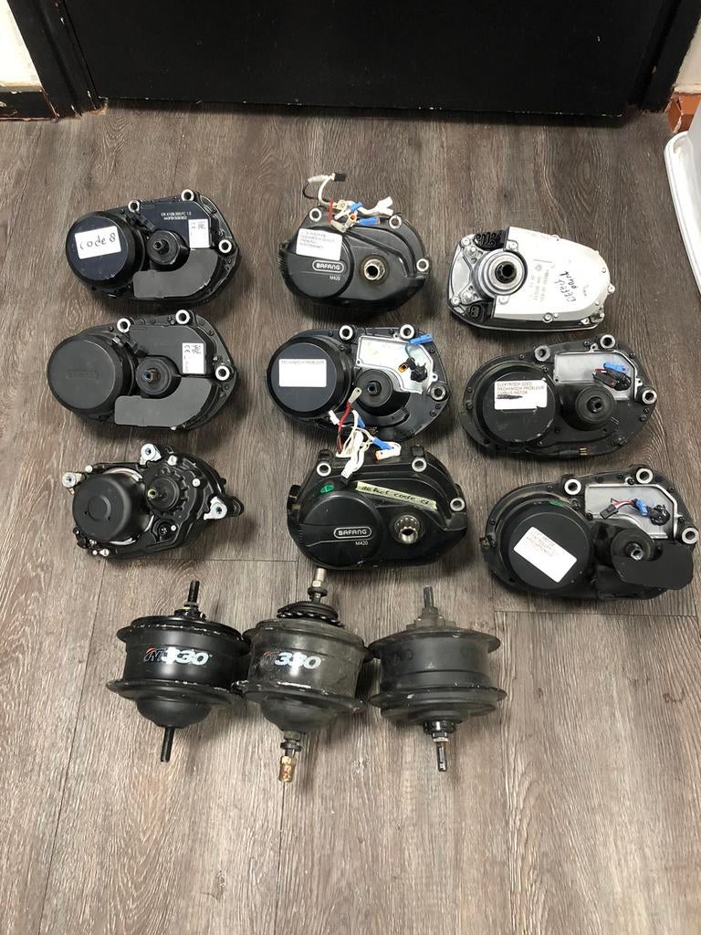 9 fiets middemotoren defect, Fietsen en Brommers, Fietsonderdelen, Ophalen, Zo goed als nieuw, Stuur