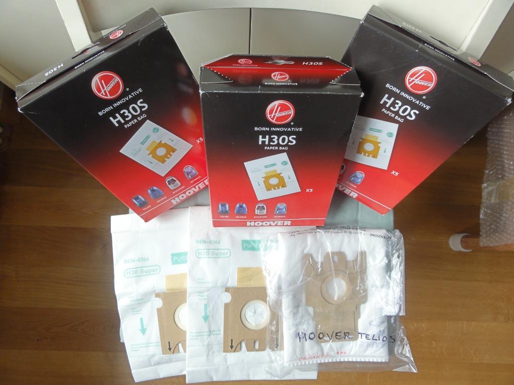 Sacs aspirateur Hoover H30S – 3 boîtes + 3 individuelles, Enlèvement ou Envoi, Neuf, Sac à poussière, Aspirateur