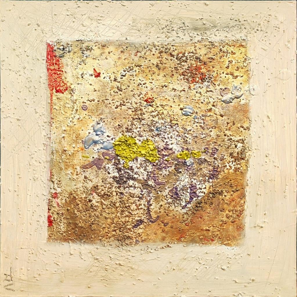 3 luik schilderijtjes kunst werk v Franka Linda Visser 2006, Antiek en Kunst, Ophalen of Verzenden