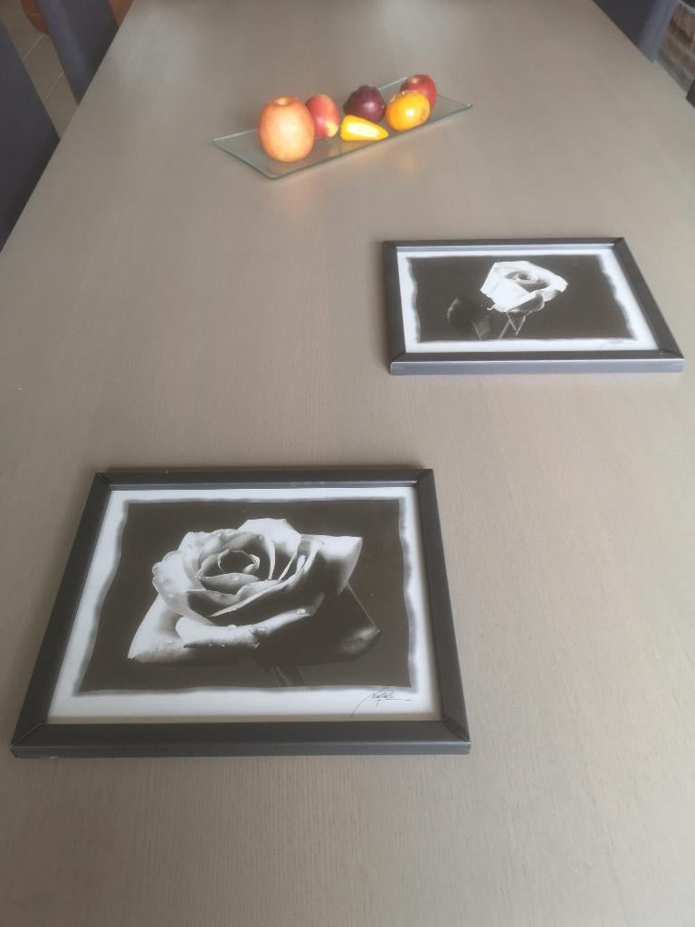 Kaders- 2 kaders Natali roos – zwart/ wit , Audio, Tv en Foto, Foto | Digitale fotokaders, Ophalen of Verzenden