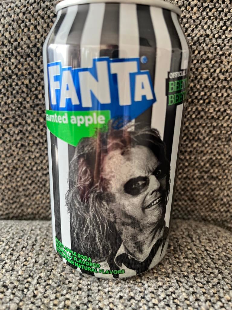 FANTA  leeg blikje  BEETLEJUICE USA👻🎃, Ophalen, Nieuw, Film, Overige typen