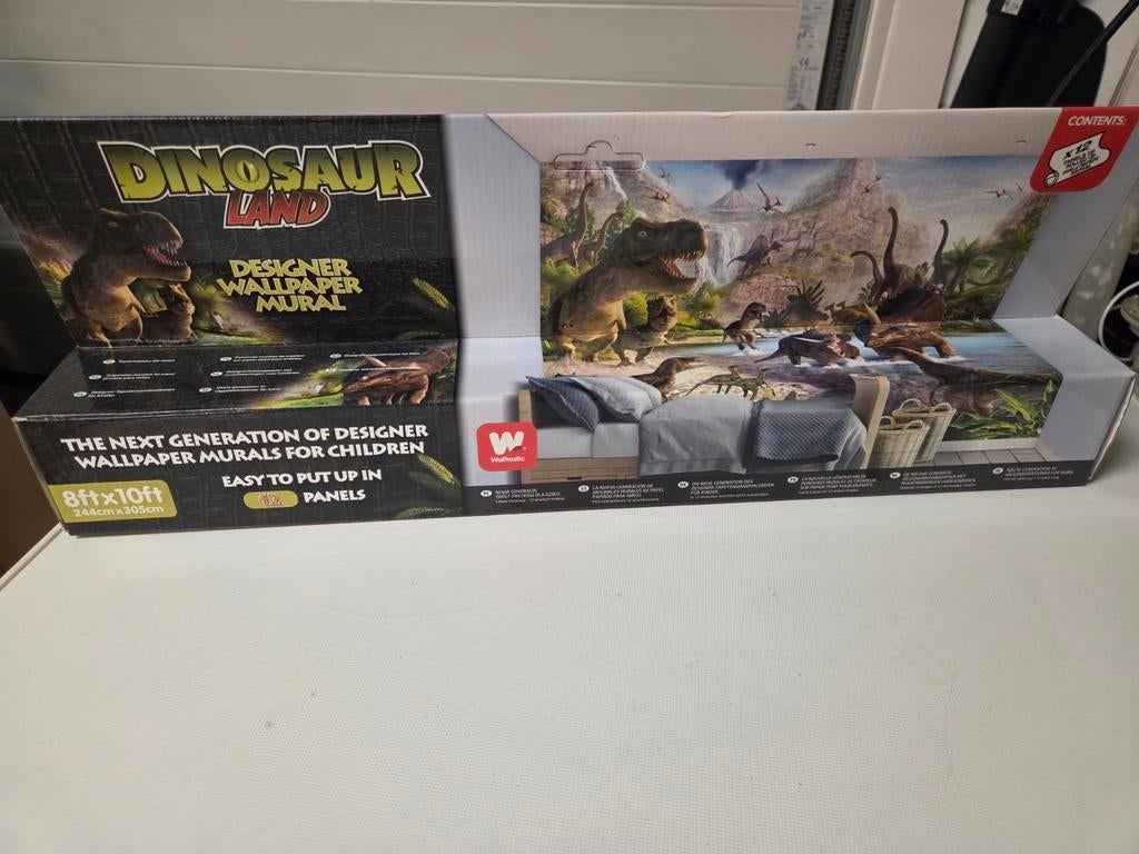 Behang dino's, Ophalen