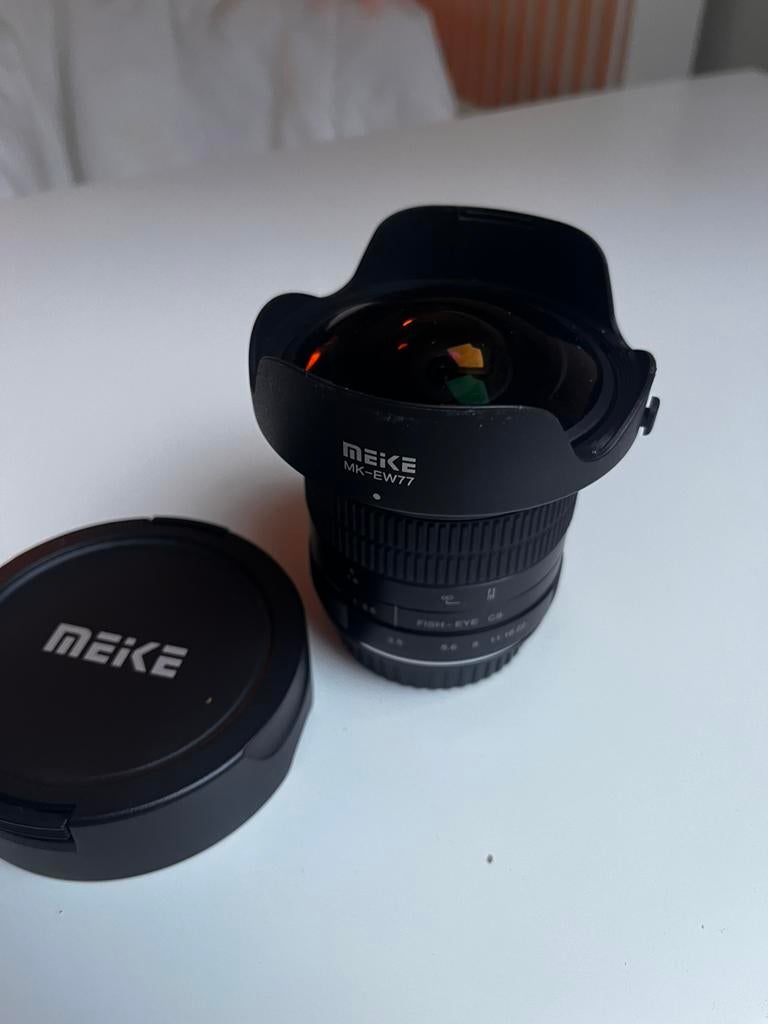Meike 8mm fisheye lens f3.5 Canon ef-s mount, Audio, Tv en Foto, Foto | Lenzen en Objectieven, Ophalen of Verzenden, Zo goed als nieuw