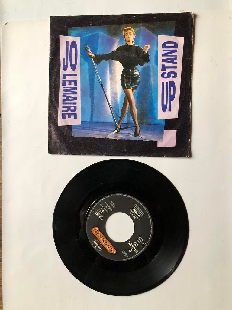 Jo Lemaire: stand up ( belpop; 1987), Cd's en Dvd's, Vinyl Singles, Verzenden, Zo goed als nieuw