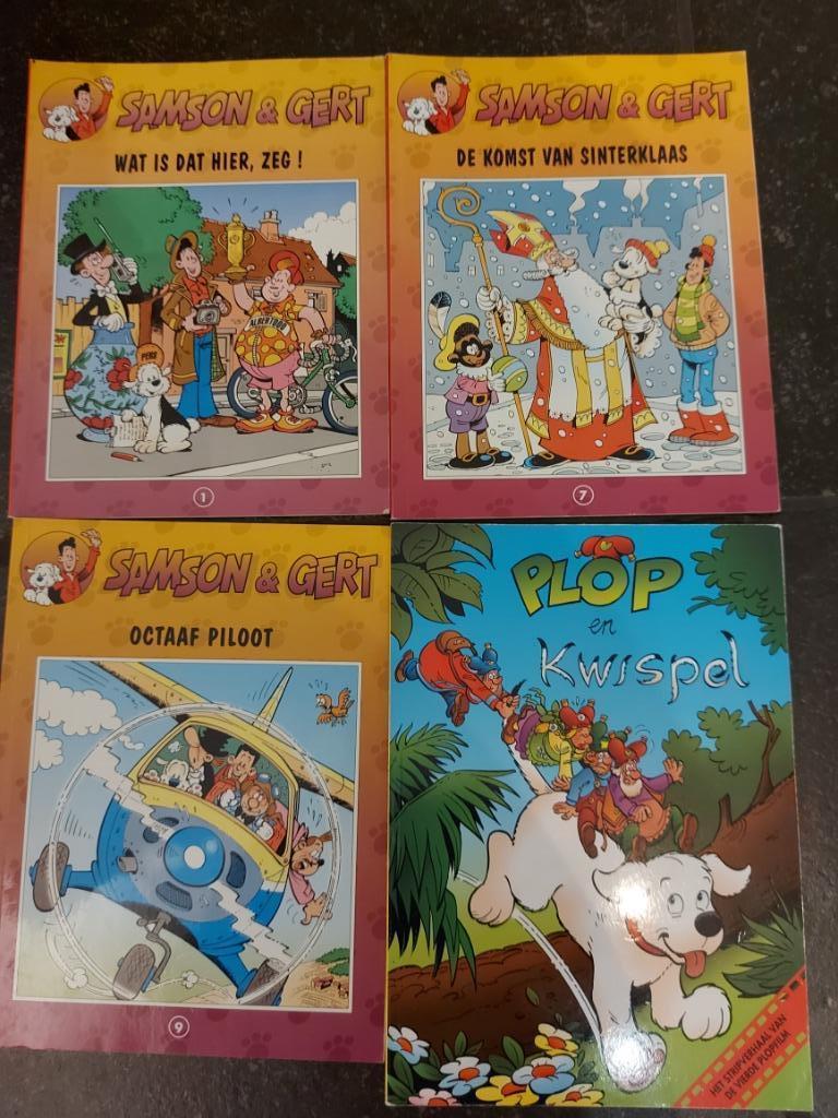 Strips Samson en Plop, Meerdere stripboeken, Ophalen of Verzenden, Zo goed als nieuw, Studio 100