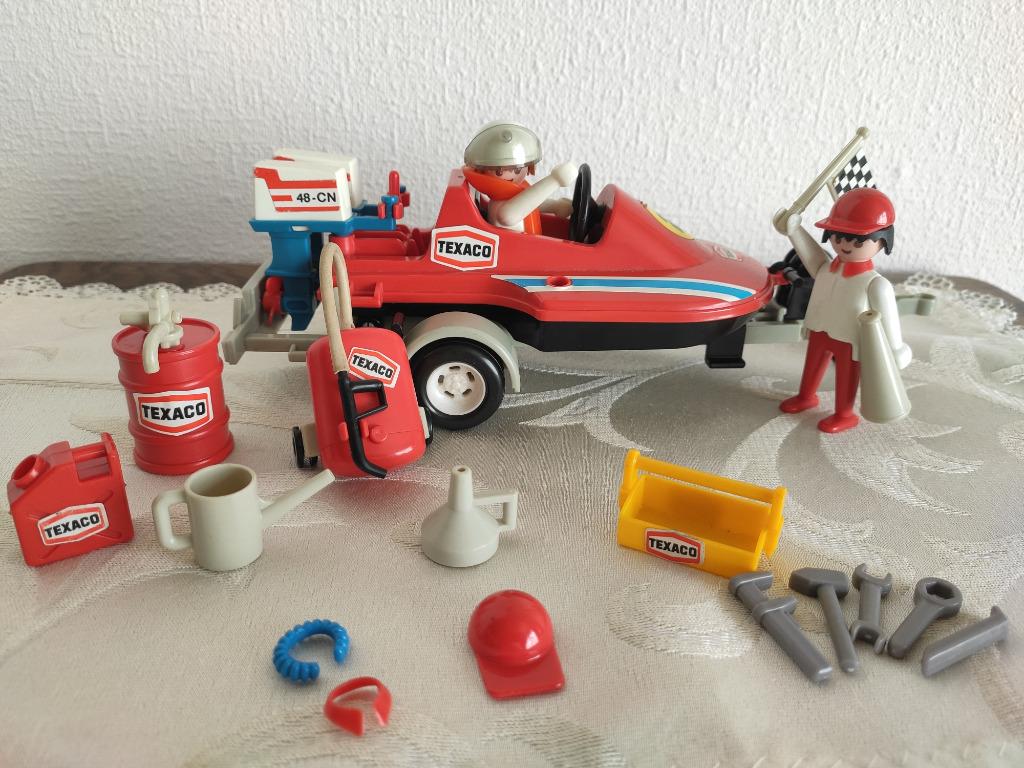 Vintage Playmobil System Geobra  3538 - Speedboat 1979, Enlèvement, Comme neuf, Ensemble complet