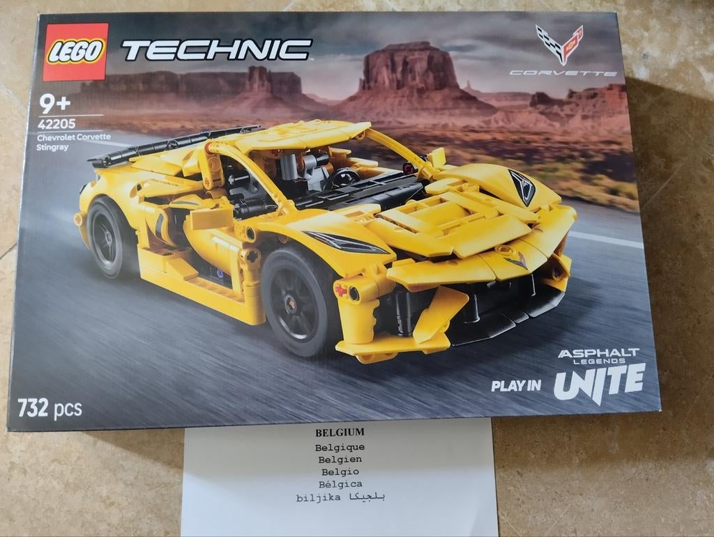 Lego 42205 Technic Chevrolet Corvette Stinray, Verzenden, Nieuw, Complete set, Lego