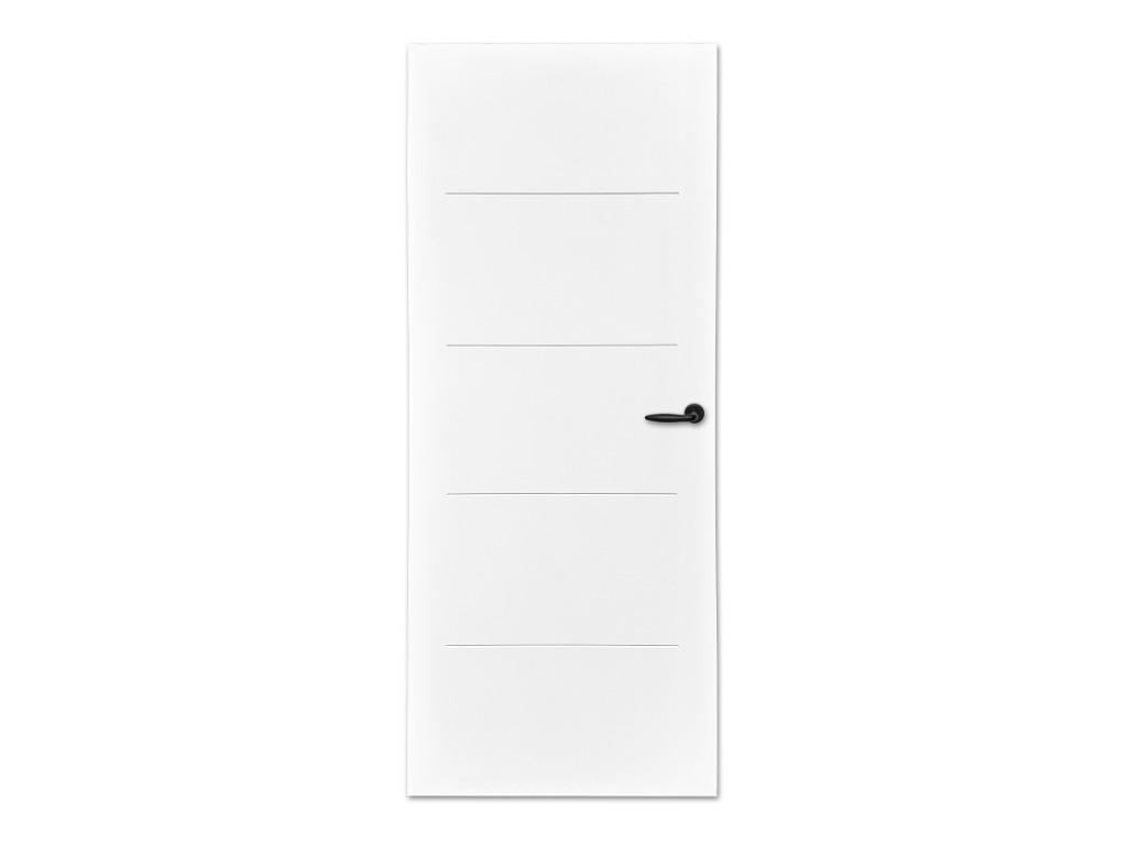 Vlakke binnendeur met groeven | Massief en tijdloos, Verzenden, Schuifdeur, Nieuw, Binnendeur