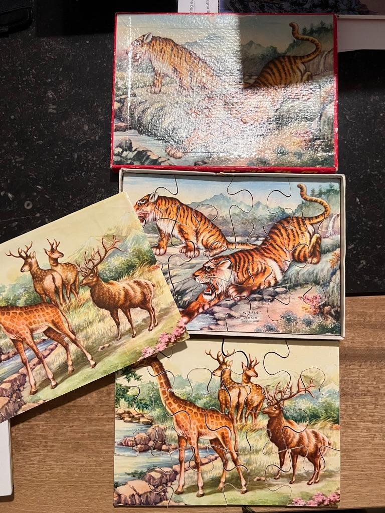 Puzzle chinois vintage, puzzle illustré *60* complet, Antiquités & Art, Enlèvement ou Envoi