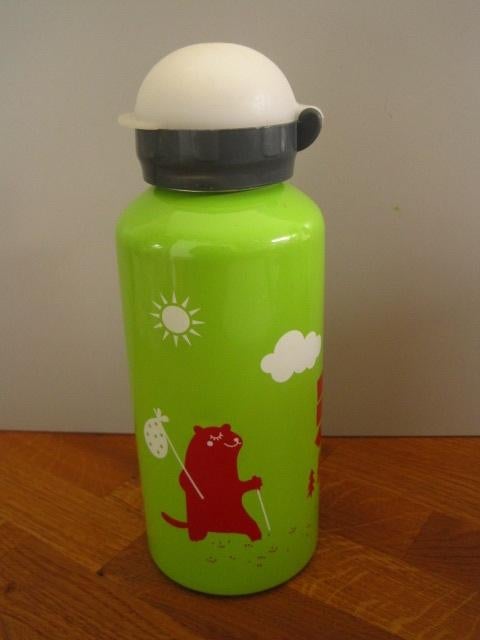 Drinkfles metaal groen, Ophalen of Verzenden, Gebruikt