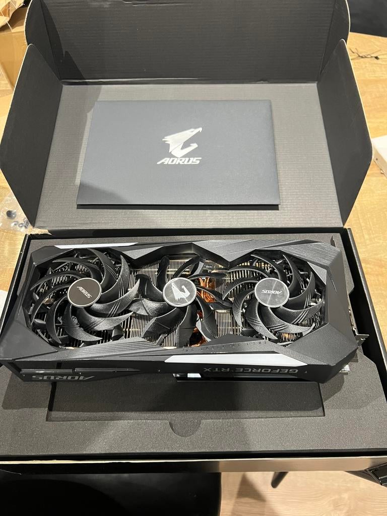 AORUS GeForce RTX 3070 Ti MASTER 8GB GDDR6X – In Doos -, Informatique & Logiciels, Cartes vidéo, Enlèvement, Comme neuf, Nvidia
