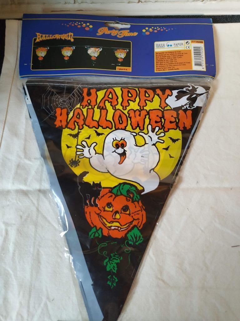 halloween slinger decoratie driehoeken in pvc nieuw, Ophalen of Verzenden, Nieuw