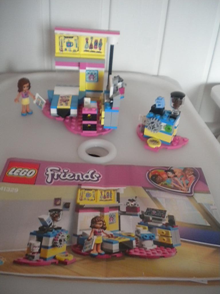 Lego friends: Olivia's luxe slaapkamer nr 41329., Ophalen of Verzenden, Zo goed als nieuw, Complete set, Lego