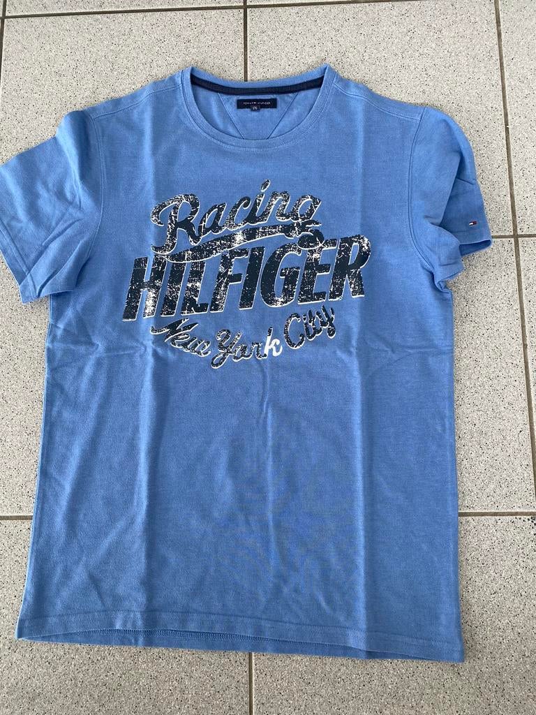 Blauwe t-shirt van Tommy Hilfiger maat 176, Gebruikt, Ophalen of Verzenden, Tommy Hilfiger, Shirt of Longsleeve