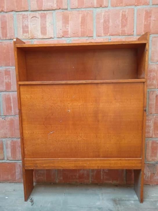 Vintage hoofdbord 1 persoonsbed, jaren 60-70, Antiek en Kunst, Ophalen