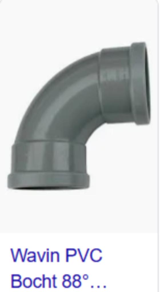 Bochten PVC diameter 125, Doe-het-zelf en Bouw, Buizen en Afvoer, Ophalen, Nieuw, PVC, Bochten