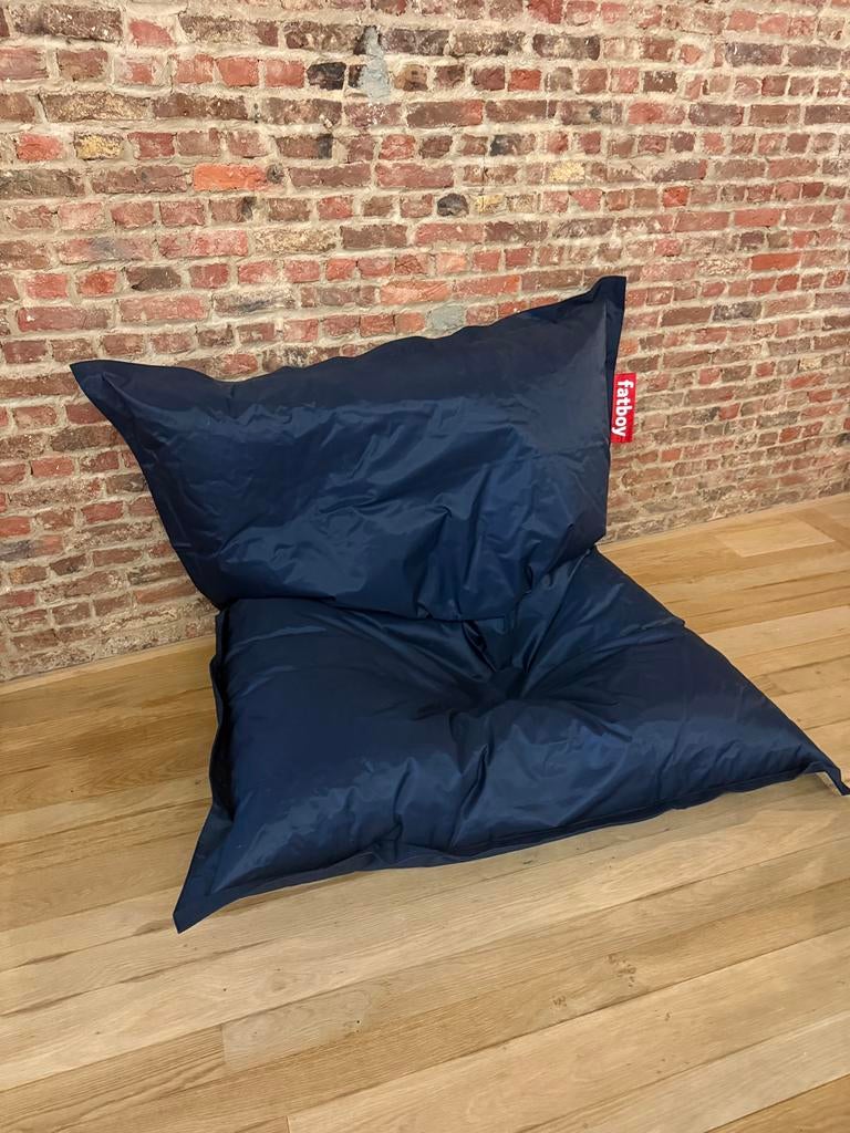 Fatboy bleu foncé original. Très peu utilisé !, Maison & Meubles, Enlèvement, Comme neuf