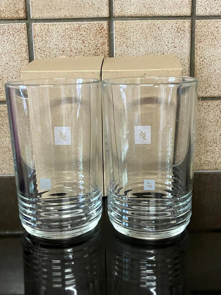 Barista Receptglazen (2 x 350ml) Nespresso, Enlèvement, Neuf, Autres types
