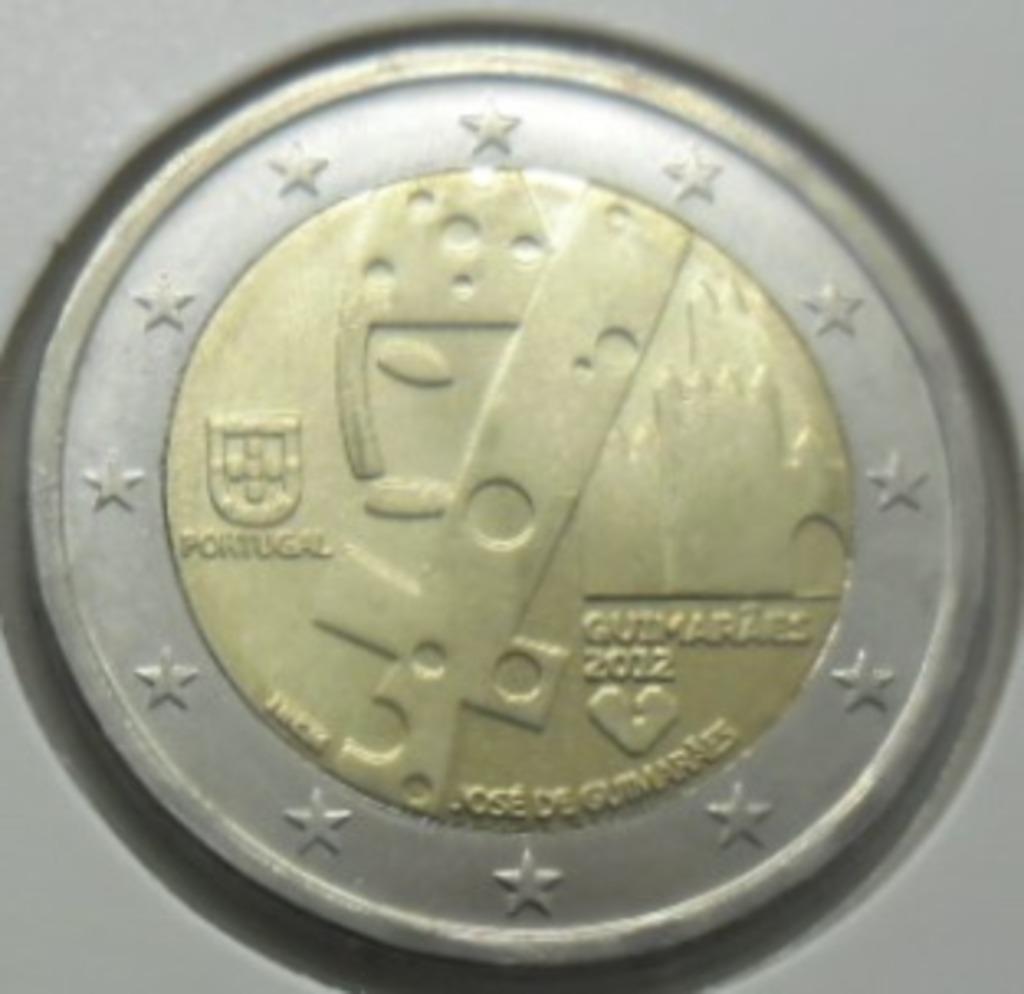 2 euro commémorative 2012 Portugal "Guimaräes". UNC., Timbres & Monnaies, Envoi, Portugal, 2 euros, Monnaie en vrac