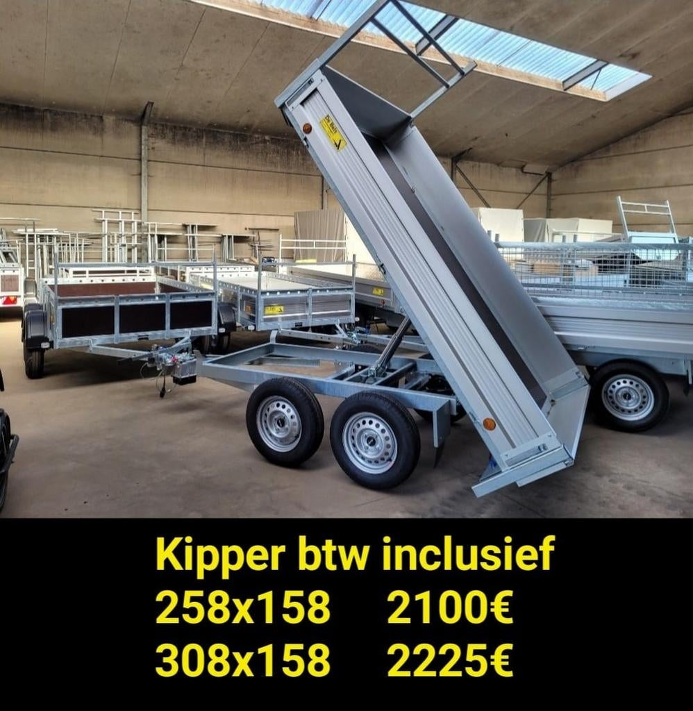 Kipper met handpomp of Electrich, Bricolage & Construction, Chariots de transport, Neuf, Enlèvement