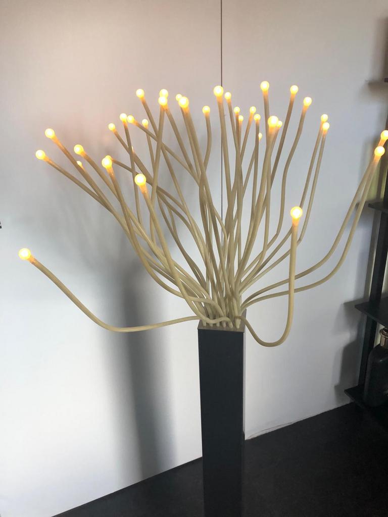 Lampadaire Ikea Stranne 40 LED, Maison & Meubles, Lampes | Lampadaires, Enlèvement, Utilisé, Métal, 100 à 150 cm