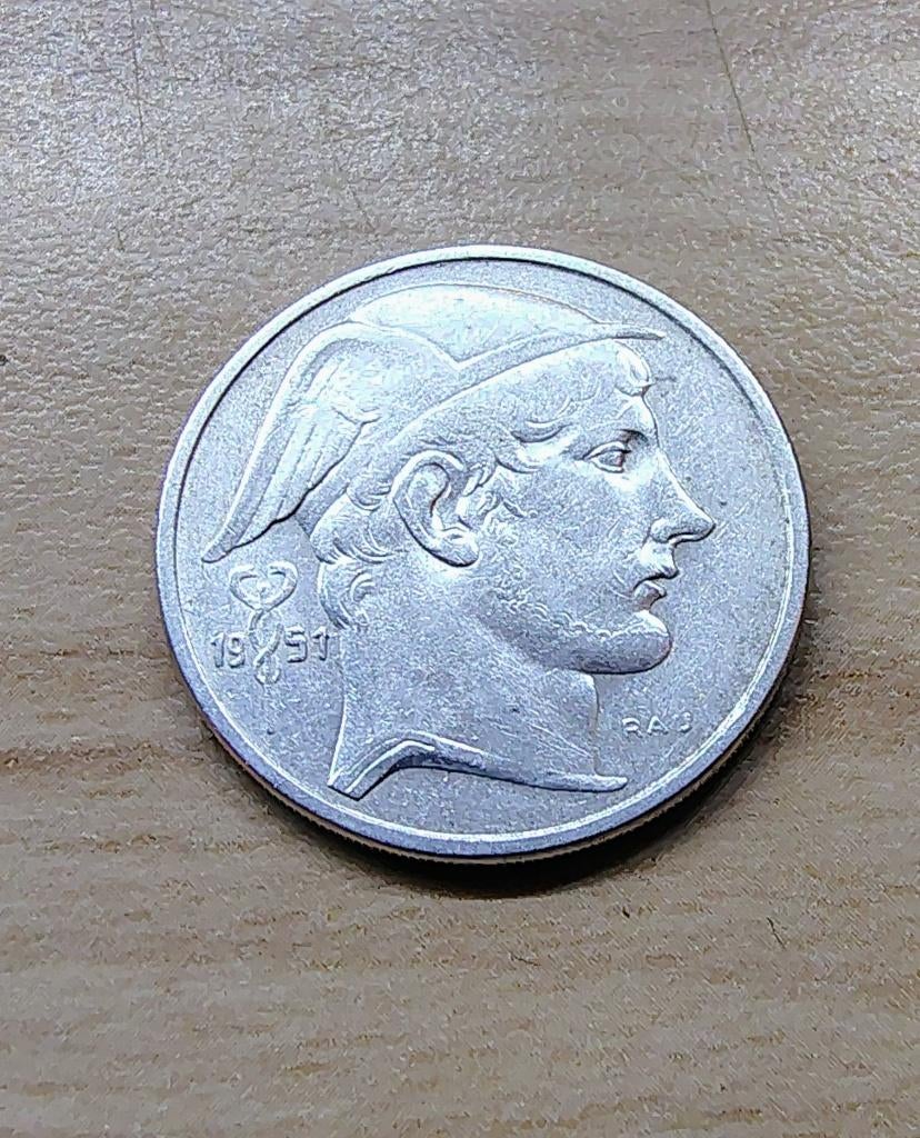 piece 50 fr Prince Charles type Mercure 1951 nl, Timbres & Monnaies, Monnaies | Belgique, Monnaie en vrac, Argent, Argent, Enlèvement ou Envoi