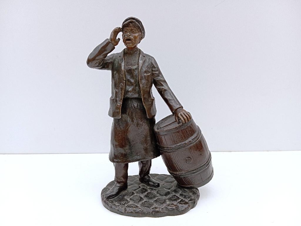 PAUL D'AIRE (1890-1910) brons beeld topwerk, Ophalen of Verzenden, Brons