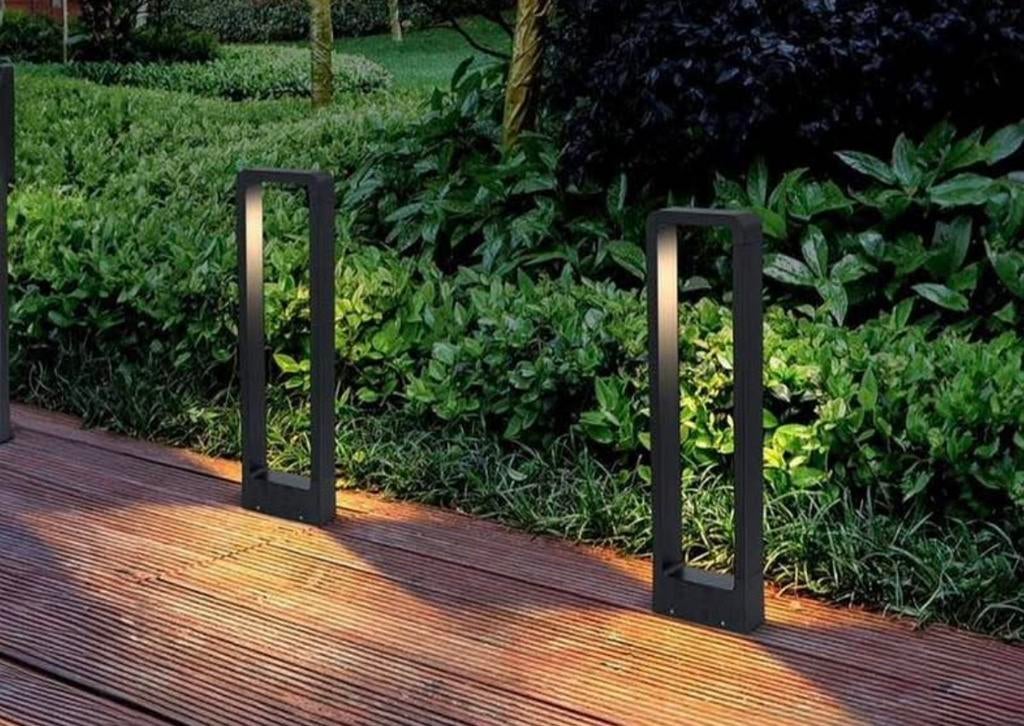 Borne LED extérieure Lampinno rectangulaire 7W — IP65, Overige materialen, Minder dan 50 watt, Nieuw, Ophalen of Verzenden