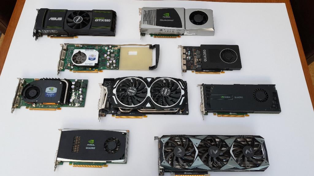 Nvidia grafische kaarten, Computers en Software, Videokaarten, Gebruikt, Nvidia, Ophalen of Verzenden