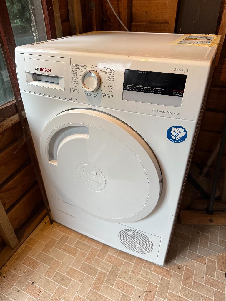 Bosch droogkast Series 4 WTM852E1FG, Ophalen, 8 tot 10 kg, Zo goed als nieuw, Voorlader