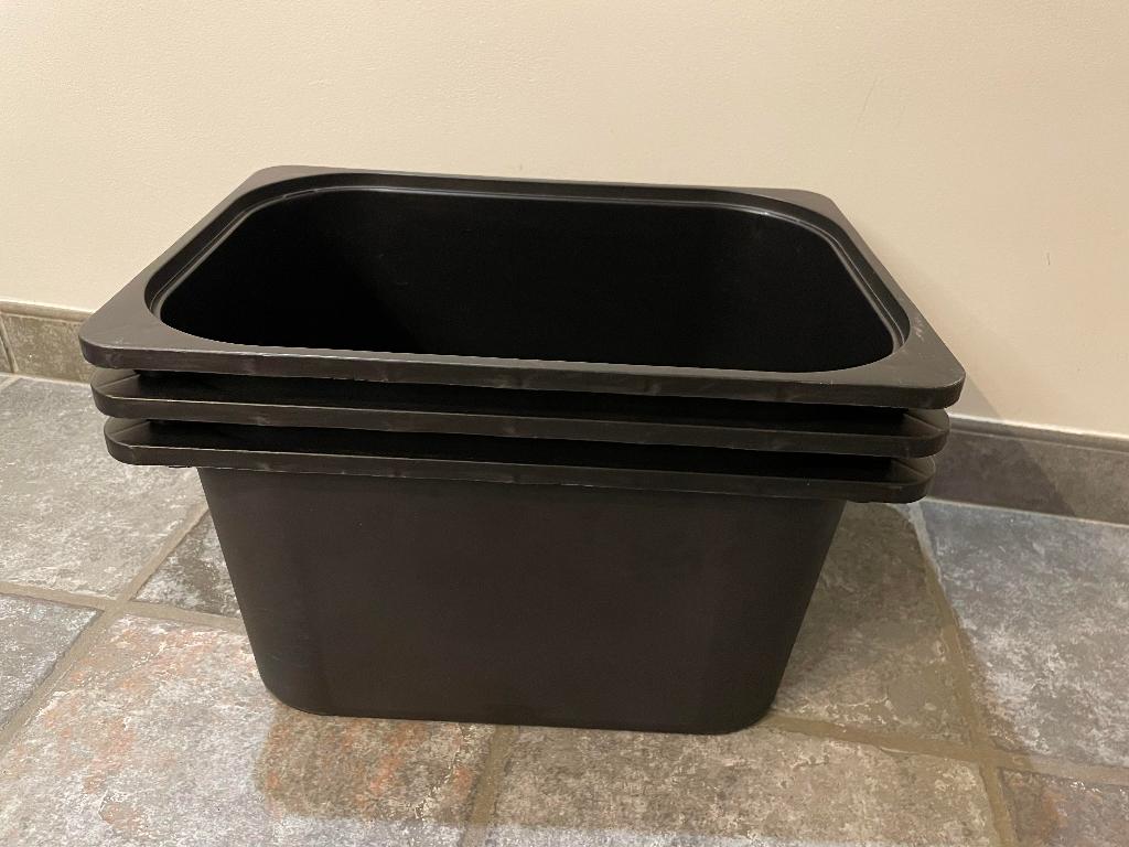 trofast bakken zwart 2 stuks, Kinderen en Baby's, Kinderkamer | Commodes en Kasten, Ophalen of Verzenden