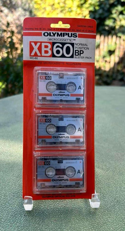 lot de 3 microcassettes Olympus XB-60 sous blister, CD & DVD, Cassettes audio, Comme neuf, Enlèvement ou Envoi