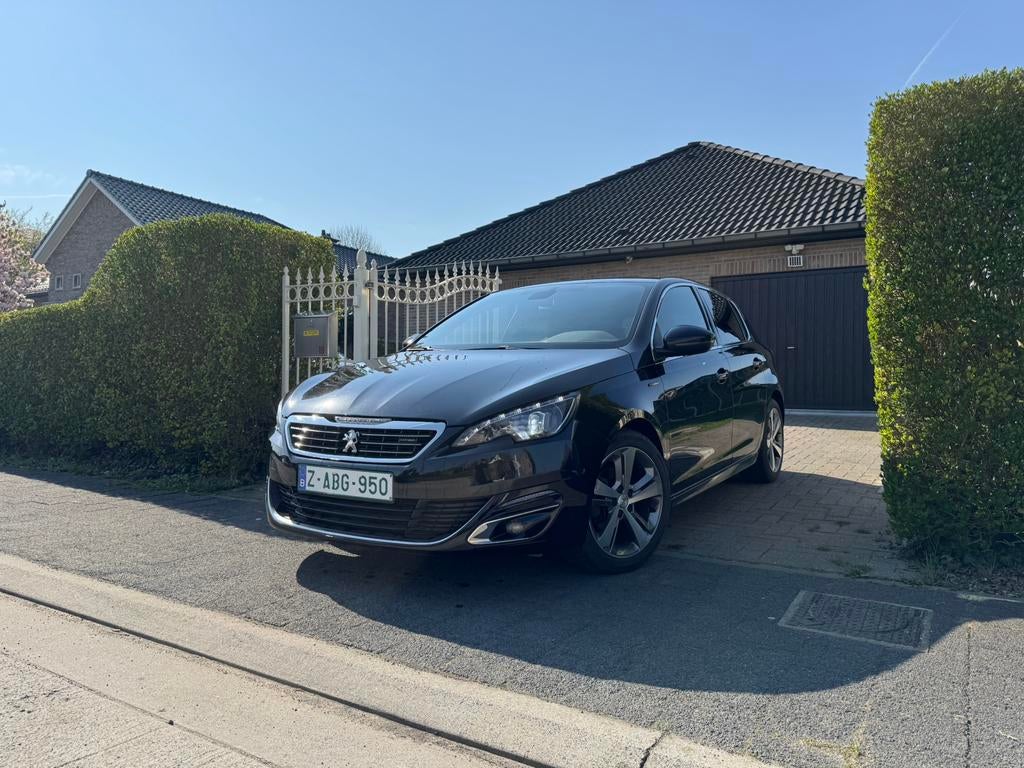 Peugeot 308 GT-Line!!Full Full Optie!!, Auto's, 1199 cc, Alcantara, Zwart, Bedrijf